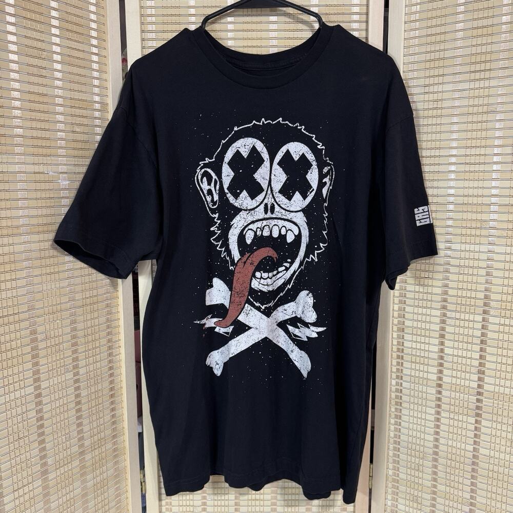 Gas Monkey Garage Shirt Men's Size Large Black Large Graphic Short Sleeve